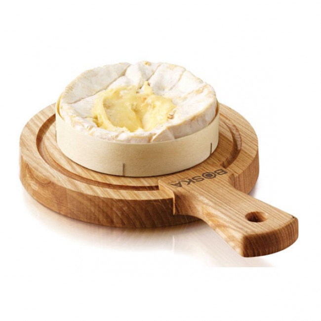 Round oakwood cheese board Ø16,3 cm/6,4" - Size S - Life - Boska