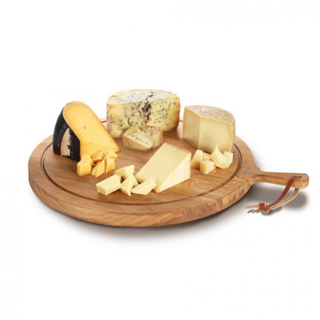 Round oakwood cheese board Ø56,5 cm/22.2" - Size XL - Life - Boska