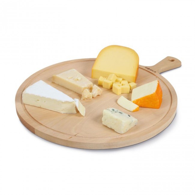Round wooden cheese board Ø33 cm/13"  - Size L - Explroe - Boska