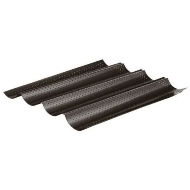 Non-stick 37x32cm baguette baking pan