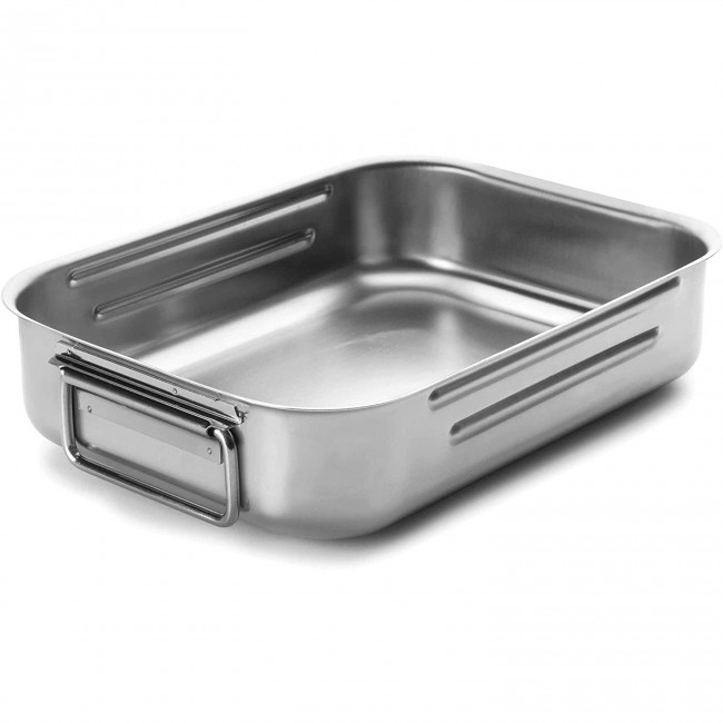 Plat à rôtir en inox 18/10 - 50x40cm - Chef Classic - Lacor