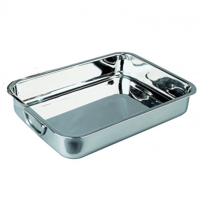 Aluminium roasting pan 65x43cm with fixed handles - Chef - Aluminio - Lacor