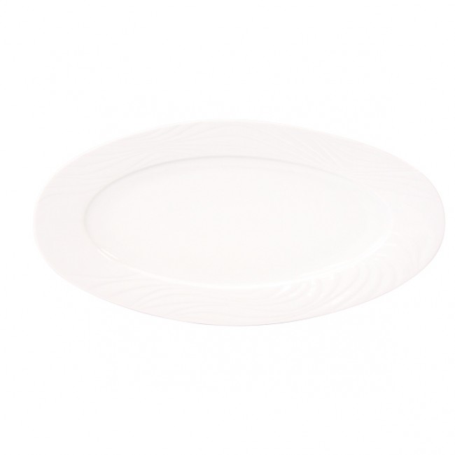 Oval serving plate white 12x9" / 32x24cm - Seamless - Spal