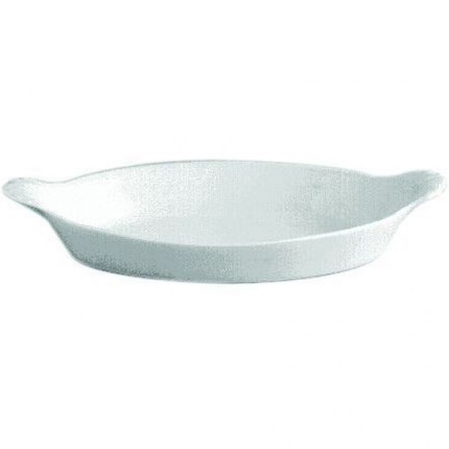 Oval eared porcelain dish 8" / 20.3 x 4" / 11.5cm white - Pillivuyt