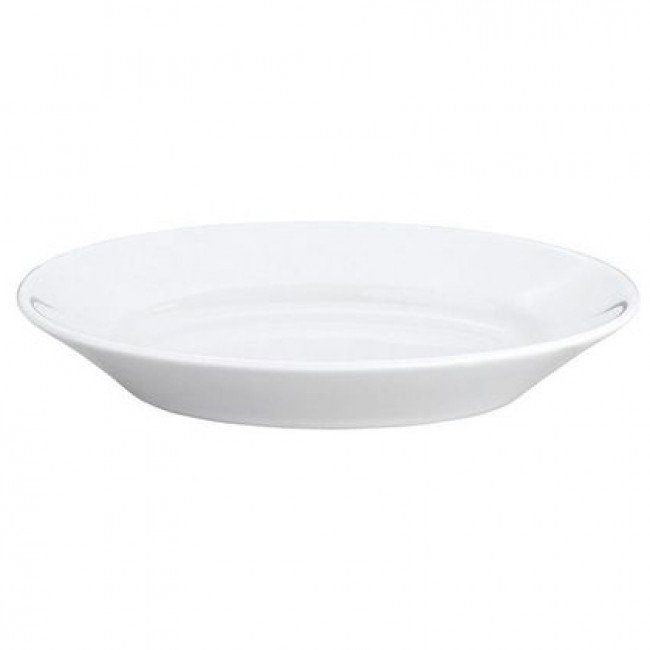 Oval serving porcelain platter 10" / 25.1cm x 7" / 17.2cm white - Pillivuyt