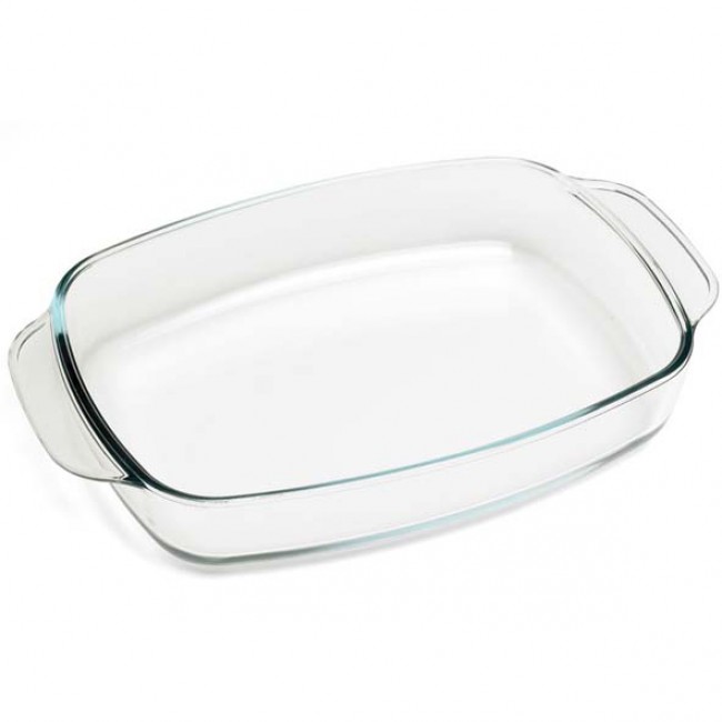Rectangular glass oven dish