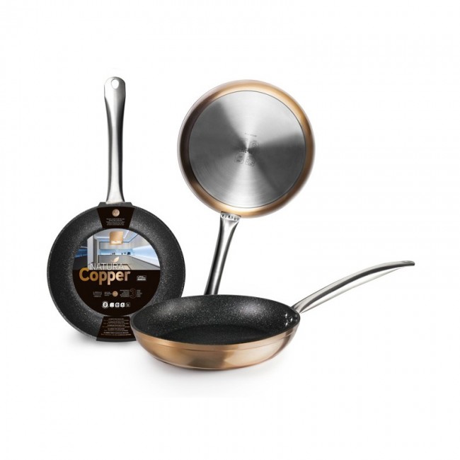 Round paella pan Ø 60cm with lid - induction stainless steel 18/10 - Chef Classic - Lacor