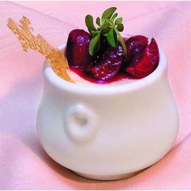 Porcelain custard pot 3oz / 8cl white - Pillivuyt