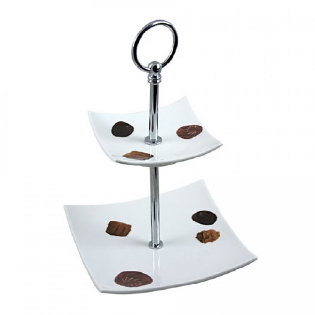 Cake shelf 2 levels buffet cosy trendy