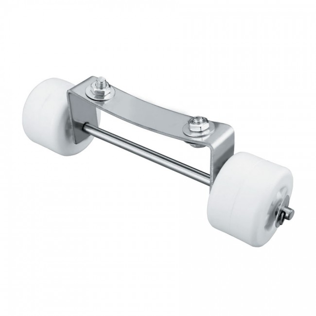 Roulettes blanches / inox pour chauffage parasol gaz - Chauffage terrasse gaz - Lacor