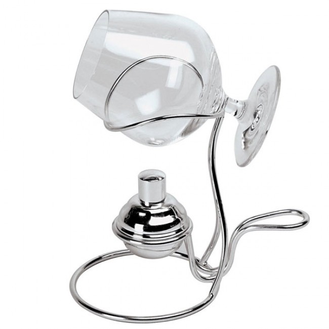 Brandy warmer in silverplated stainless steel - Degustation - Paderno