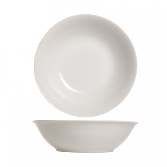 Round porcelain salad bowl white 8" / 23cm - Classic - Cosy & Trendy