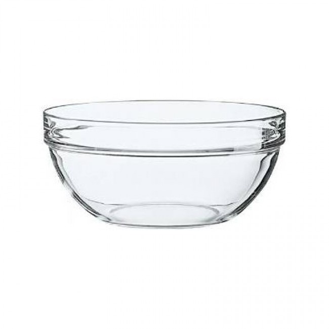 Stackable glass salad bowl 7.8" / 20cm