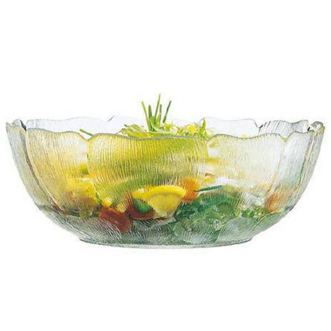 Saladier en verre trempé Ø27cm - Fleur - Arcoroc