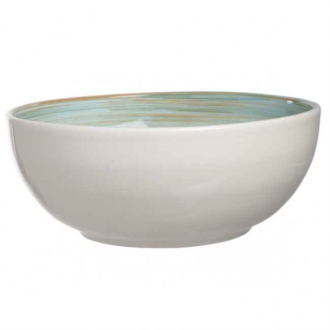 Sandstone round salad bowl blue 10" / 25cm - Singly sold - Turbolino - Cosy & Trendy