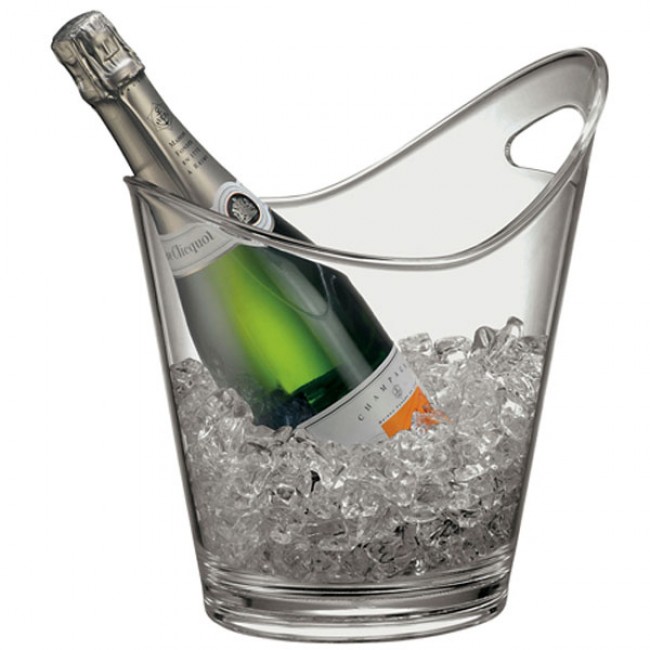 Oval wine bucket in transparent acrylic - Bucket - Paderno