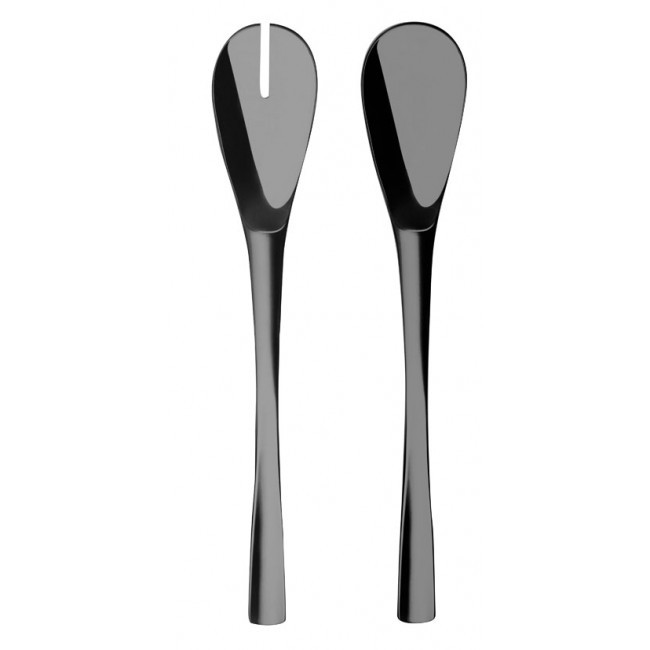 Salad server inox noir 18/10 - Lot de 6 - XY Black Miroir - Guy Degrenne