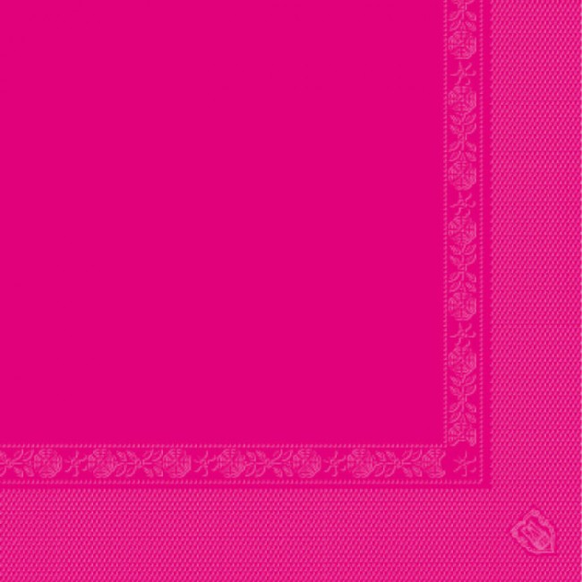 Serviette fuchsia en papier tissu 2 plis 40 x 40cm - Lot de 100 - Serviettes - AZ boutique