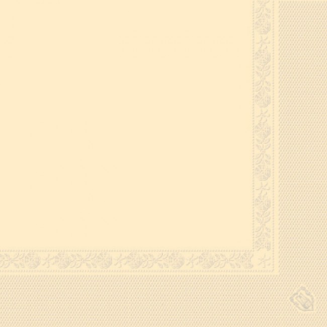Serviette ivoire en papier tissu 2 plis 40 x 40cm - Lot de 100 - Serviettes - AZ boutique