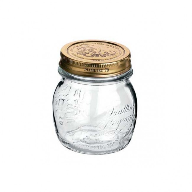 Canning jar 25cl with lid 70mm - Set of 12 - Quattro Stagioni - Bormioli Rocco