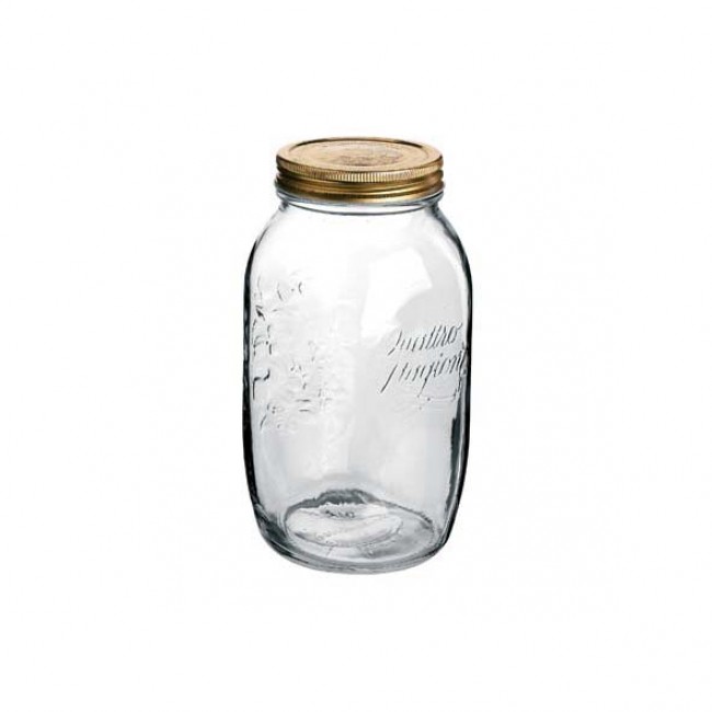 Canning jar 1.5 L with lids 86mm - Set of 6 - Quattro Stagioni - Bormioli Rocco