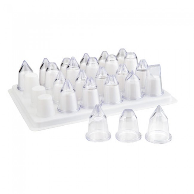 Set de 24 douilles à pâtisserie assorties - Acrylique - Lacor