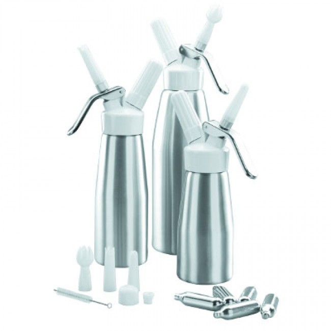 Siphon professionnel à chantilly, crèmes et mousses - 1 litre - Siphons - Lacor