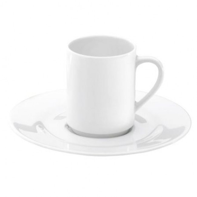 Porcelain mocca saucer 5" / 13.2cm white - Valencay - Pillivuyt