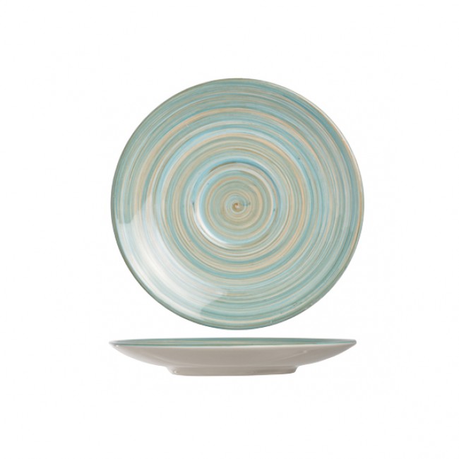 Sandstone blue saucer 7" / 17cm - Set of 6 - Turbolino - Cosy & Trendy