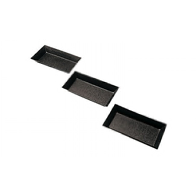 10x5cm non-stick rectangular mold / friand mold - Set of 6