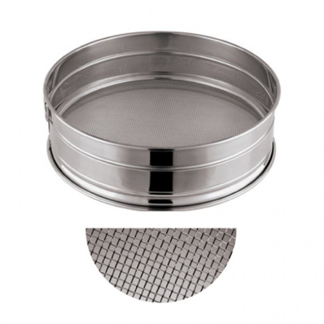 Tamis inox à farine ou à sucre glace Ø 30cm - maille n°20 - Tamis inox - Paderno