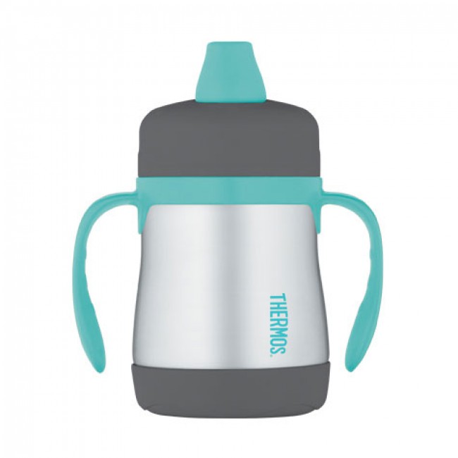 Soft sippy cup with handles 7oz / 21cl blue - Junior - Thermos
