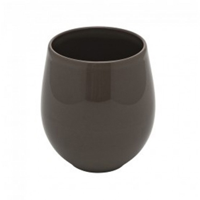 Sandstone tea mug 13oz/38cl dark grey - Singly sold - Bahia - Guy Degrenne
