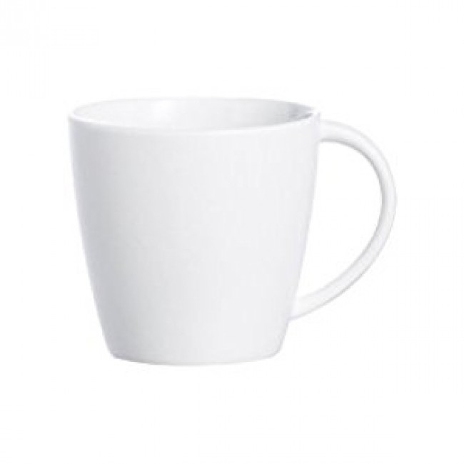 Porcelain white tea/coffee cup with handle 6.7oz / 20cl - Olea - Chef & Sommelier
