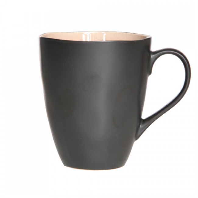Tasse / Mug noire et rose 45cl - Laguna Old Rose - Cosy & Trendy