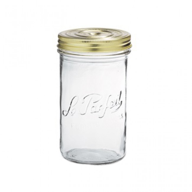 Square clear canning jar 50cl - Fido - Bormioli Rocco