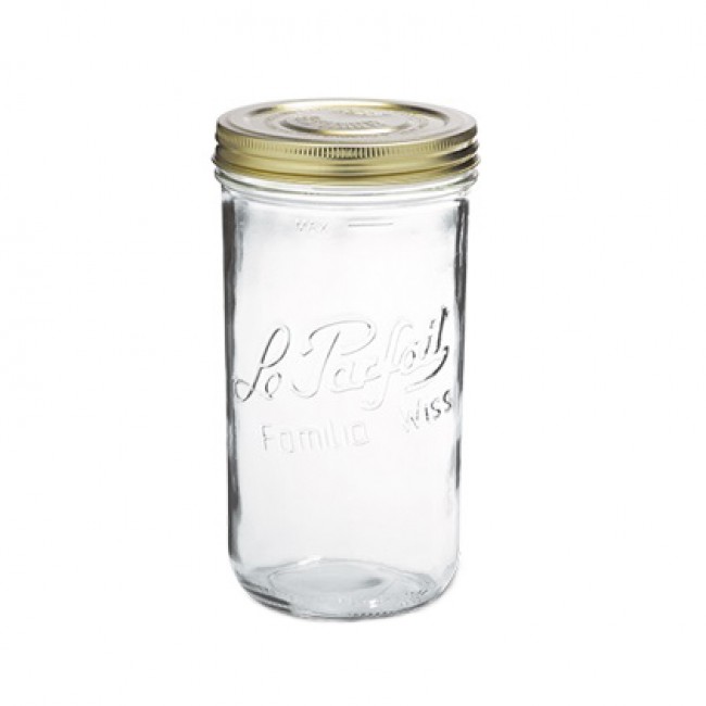 Square clear canning jar 50cl - Fido - Bormioli Rocco
