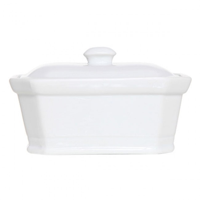 White rectandular terrine pâté with lid 120X14cm - Cosy & Trendy