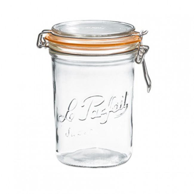 Square clear canning jar 50cl - Fido - Bormioli Rocco