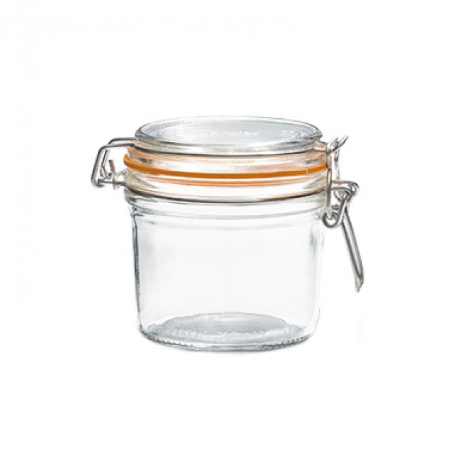 Square clear canning jar 50cl - Fido - Bormioli Rocco
