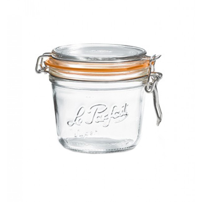 Square clear canning jar 50cl - Fido - Bormioli Rocco