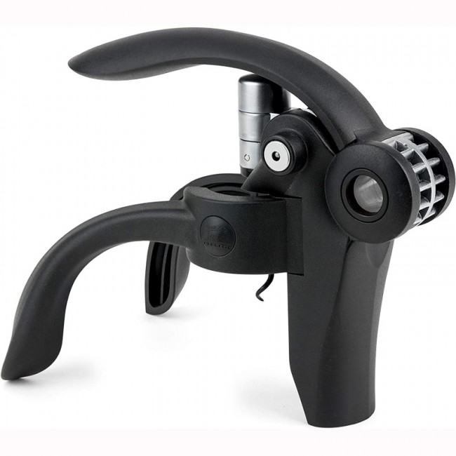 Black lever corkscrew with foil cutter - 14cm/5.5" - Baltaz - Peugeot