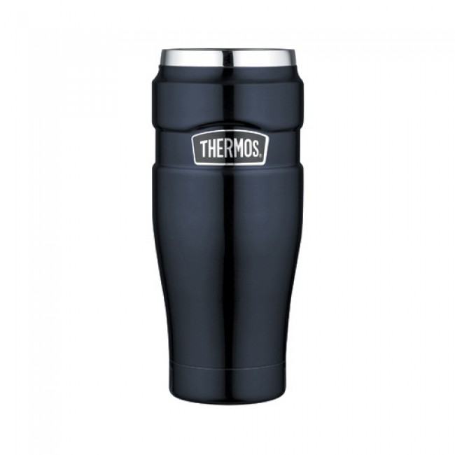Stainless steel insulated mug 47cl / 16oz blue - King - Thermos