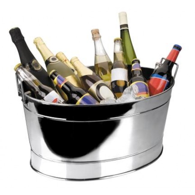 Vasque à champagne / bassine ovale en inox 18/10 -  53 x 38 x 25 cm - Lacor
