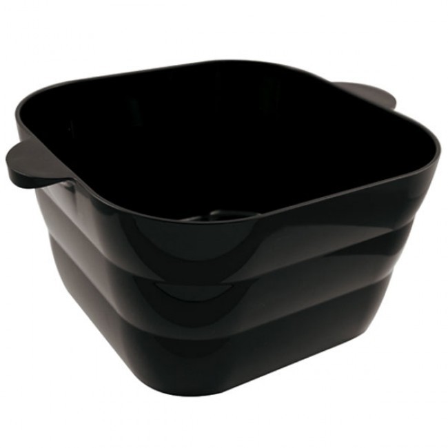 Rectangular black acrylic champagne bowl 43X35X20cm - Champagne bowl - Paderno