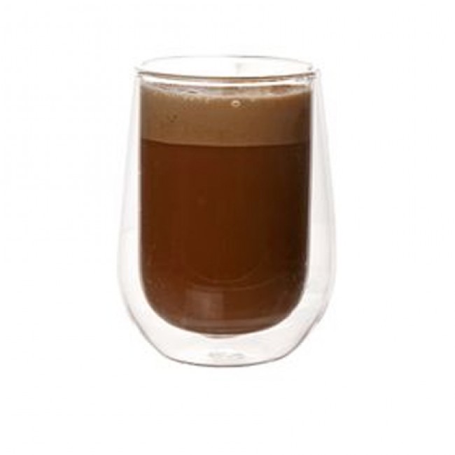 Double wall hot drink mug glass 20cl - Set of 2 - Isolate - Cosy & Trendy