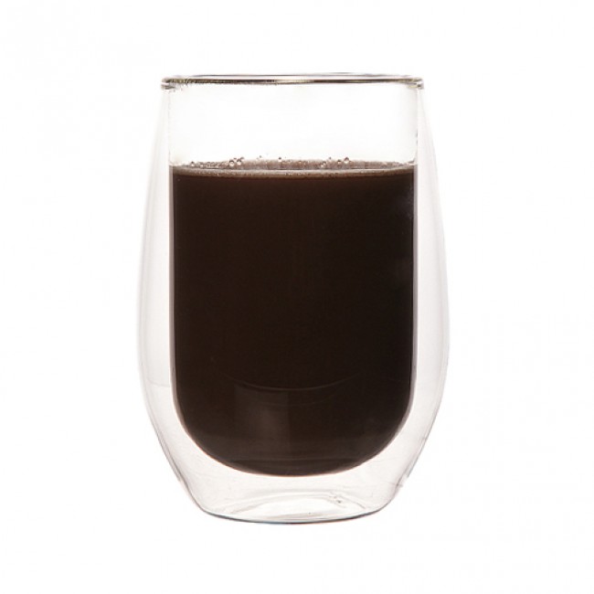 Double wall hot drink mug glass 35cl - Isolate - Cosy & Trendy