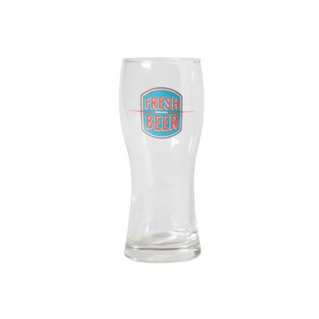 Blue logo Fresh Beer Weizen beer glass 10oz / 29cl - Set of 6 - Prague - Durobor