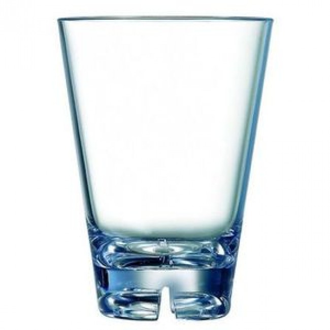 Water glass 30cl – Old fashioned polycarbonate goblet – Set of 6 - Outdoor - Arcoroc