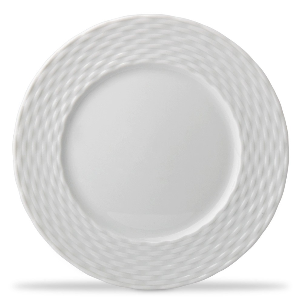 Porcelain dinner plate 11 28cm white Set of 3 Basket Pillivuyt